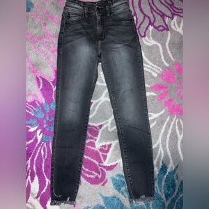 KanCan Charcoal High-Rise Skinny Jeans